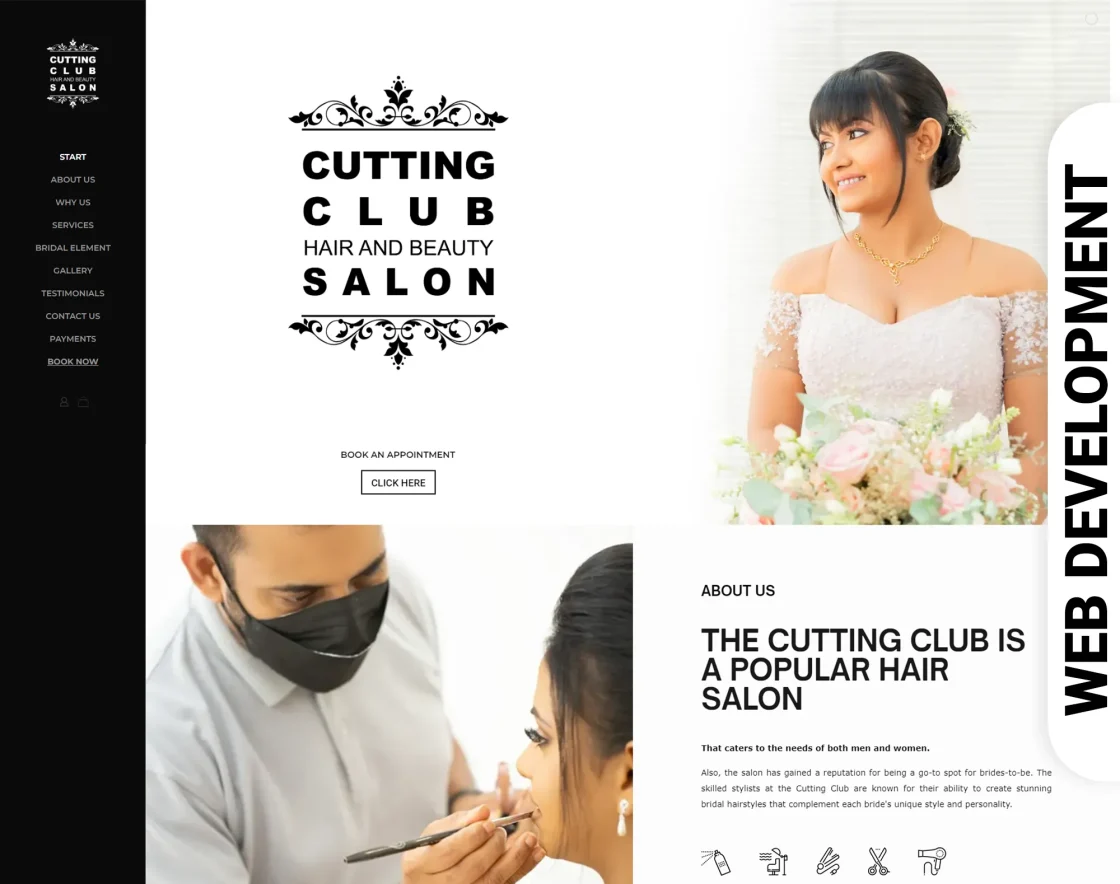 WEB DEVELOPMENT – CUTTING CLUB