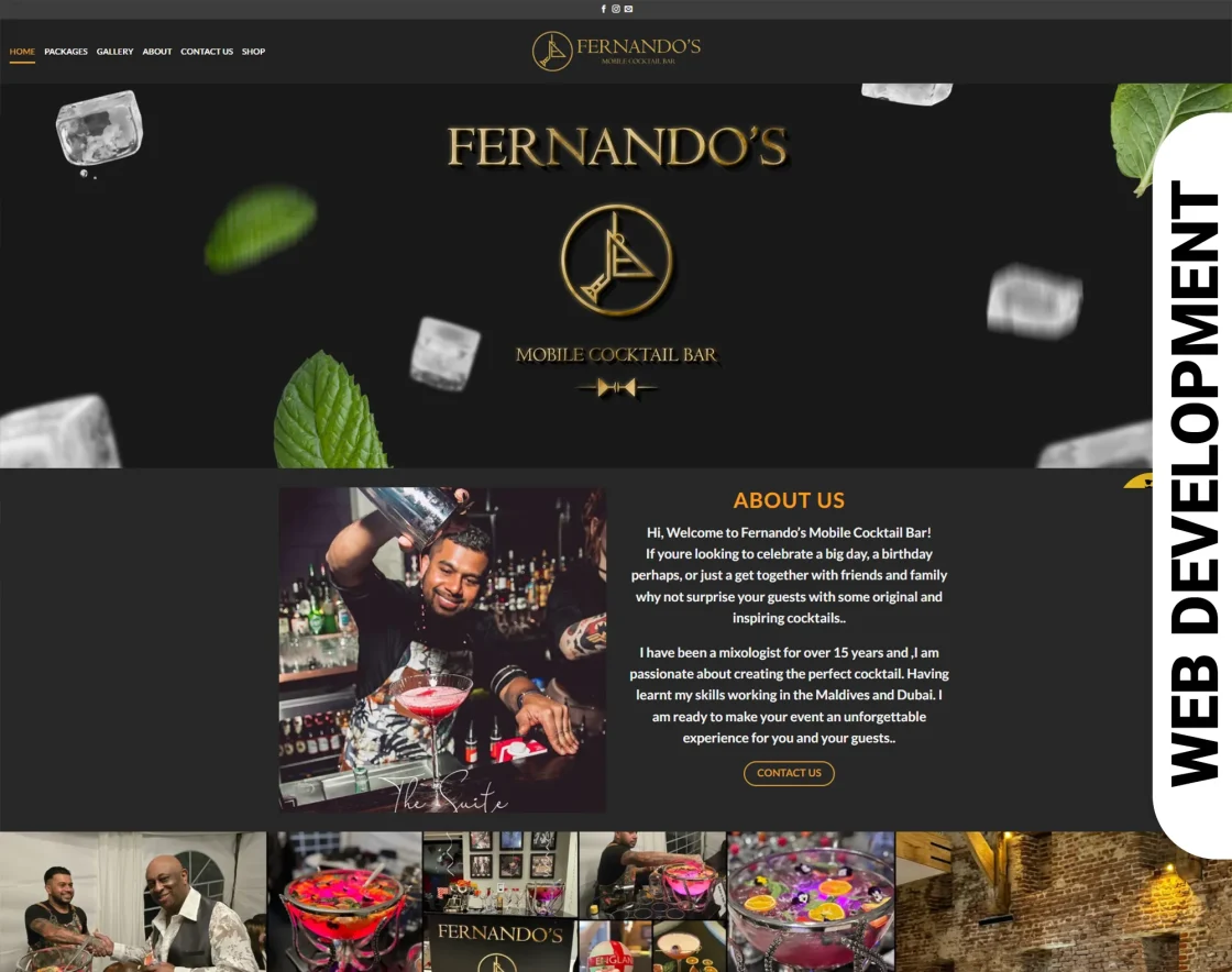 WEB DEVELOPMENT – FERNANDOS COCKTAILS